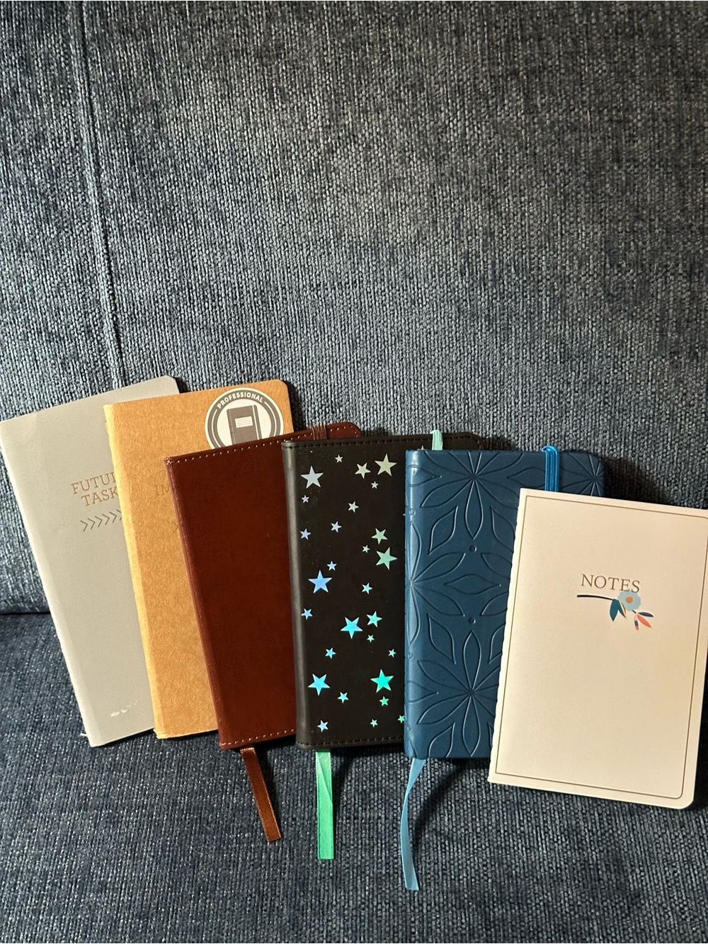 Set of Six Mini/Pocket size Notebooks/Journals